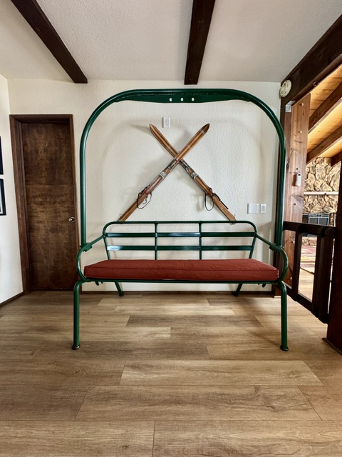 Ski lift chair at Bear View Escape in Big Bear Lake